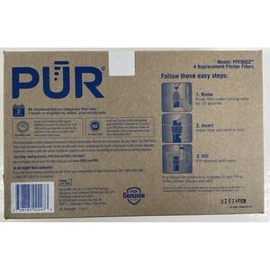 NIB Lot 4 Genuine PUR PPF900Z Replacement‎ Water Pitcher Refill Filters